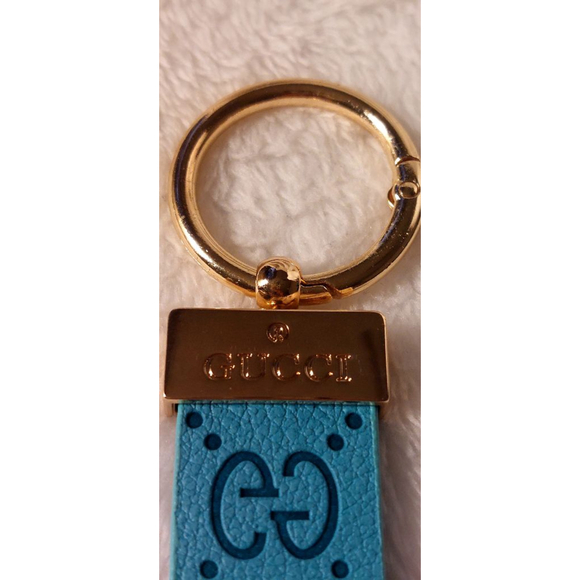 Blue Gold GG Logo Key Holder - Picture 4 of 4